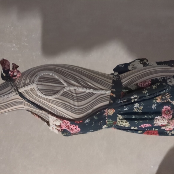 Anthropologie Butterfly Garden Floral Apron Country Cottage Core - Picture 3 of 9